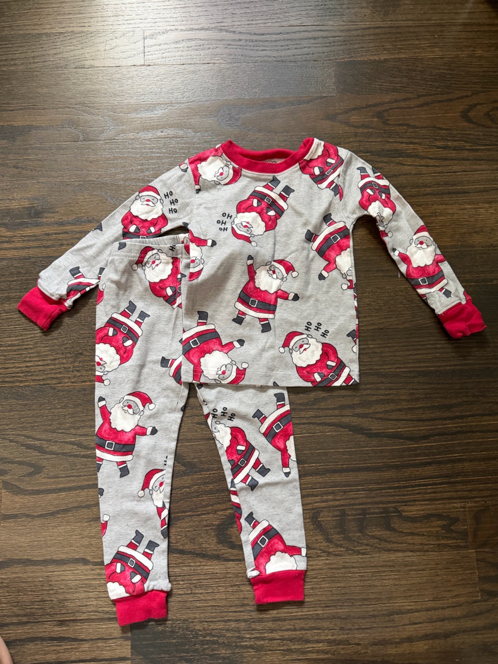 Unisex Carters Santa Claus Pajama Set Long Sleeve Size 2T